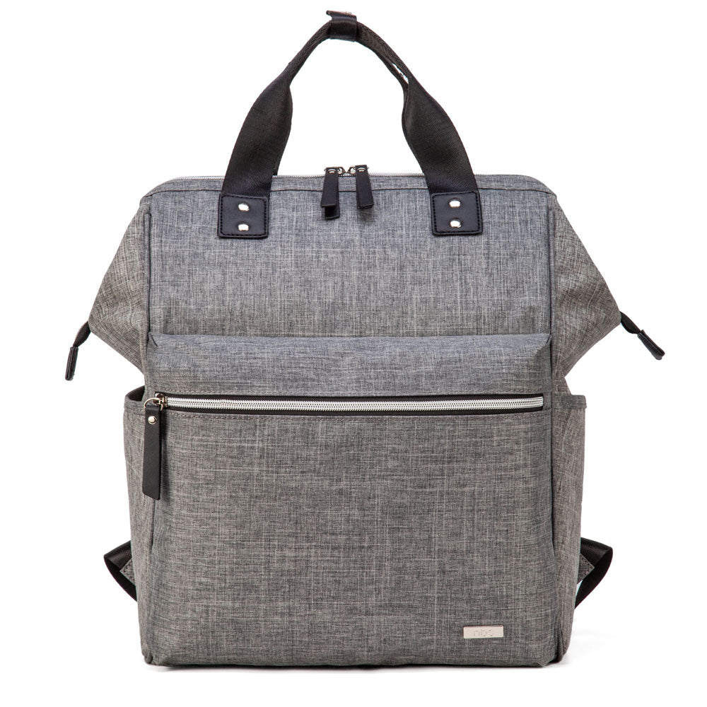 Grey nappy backpack best sale