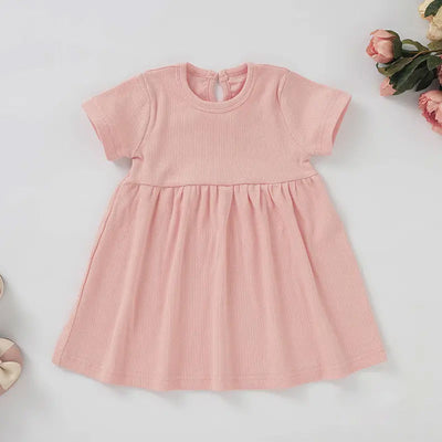 Bethany Baby Girl Dress Organic Cotton - Pink