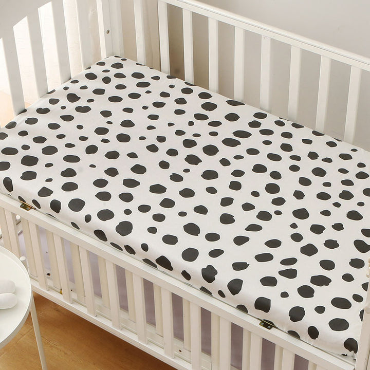 Black and white cot sheets sale