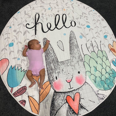 Hello Bunny Baby Play Mat 150cm Diameter 