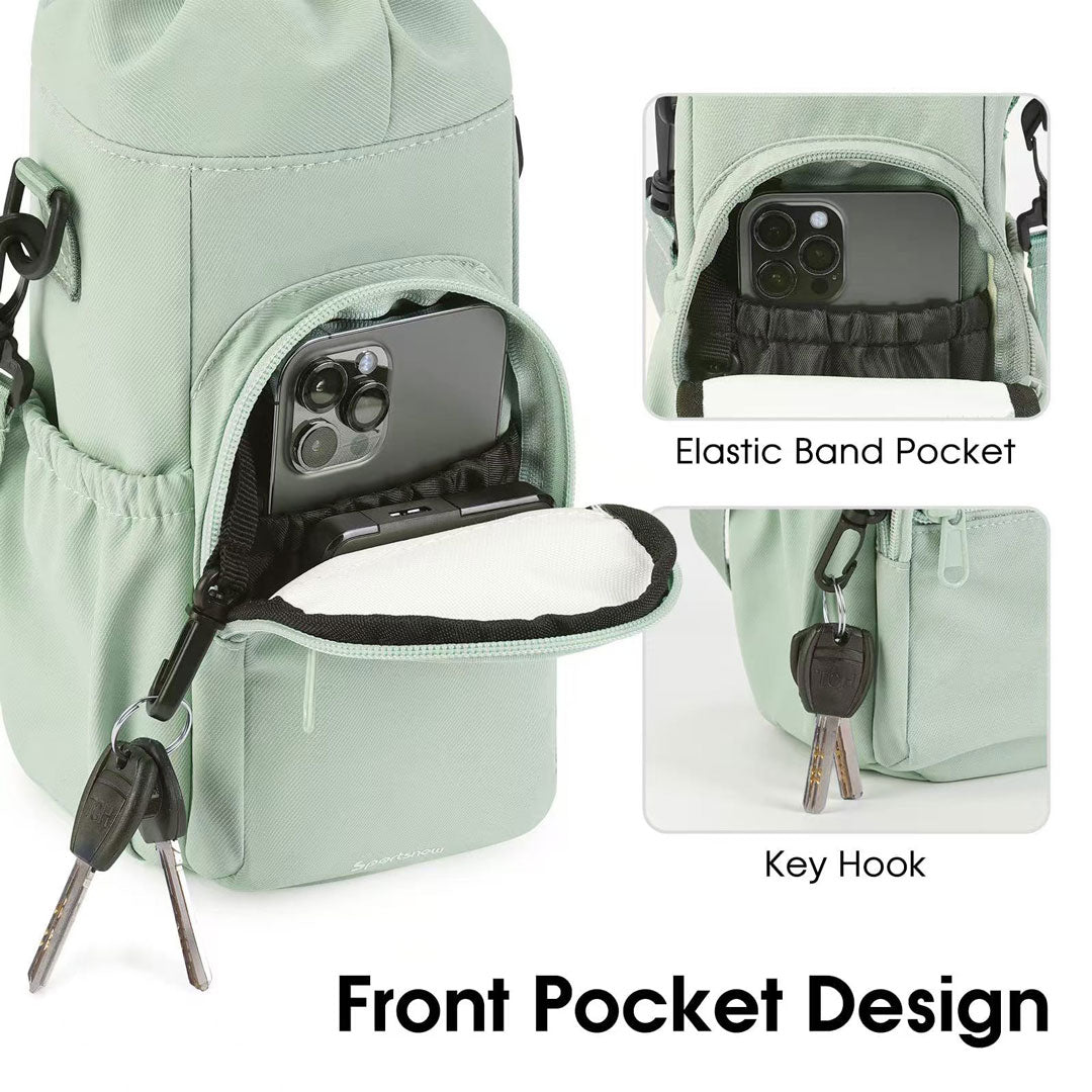 Ivy Crossbody Insulated Bottle Bag Green Features