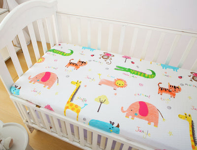 Jungle Fitted Cot Sheet 1