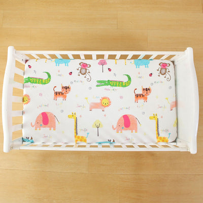 Jungle Fitted Cot Sheet Front