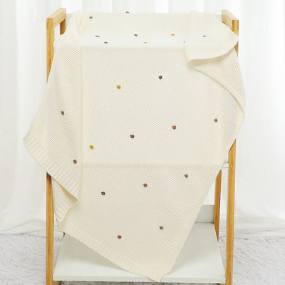 Kyrie Knitted Baby Blanket. Size 90x70 cm Front 2