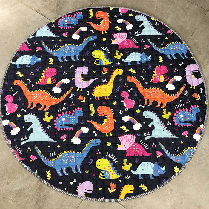 Dinosaurs Round Baby Playmat, Ideal for Tummy Time, Play, Relax & More