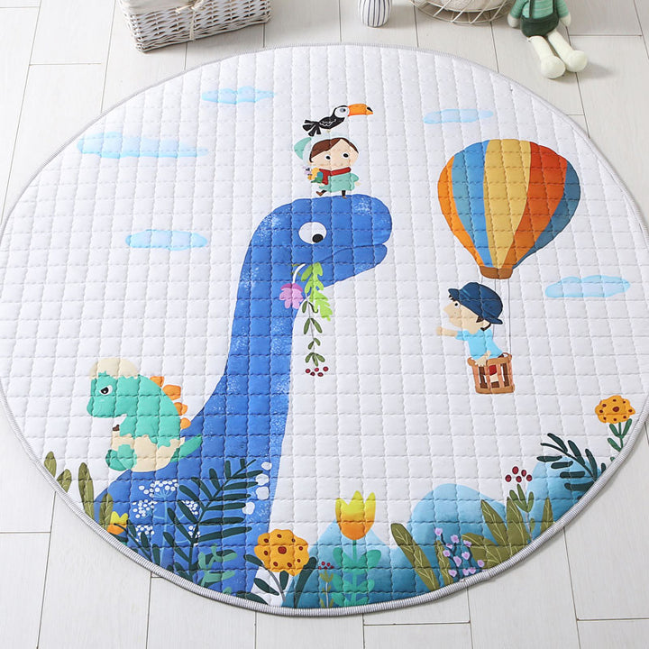 Dinosaurs & Balloon Round Baby Playmat 150 cm diameter