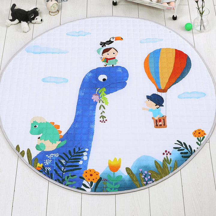 Dinosaurs & Balloon Round Baby Playmat 150 cm diameter