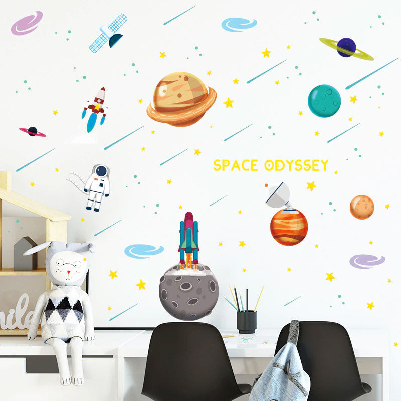 Glow in Dark Space Odyssey Baby Nursery Wall Sticker