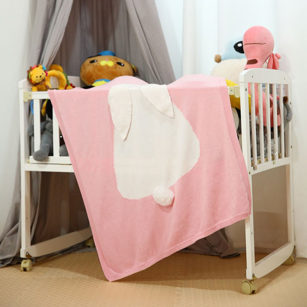 Long Ear Pink Bunny Baby Blanket Australia